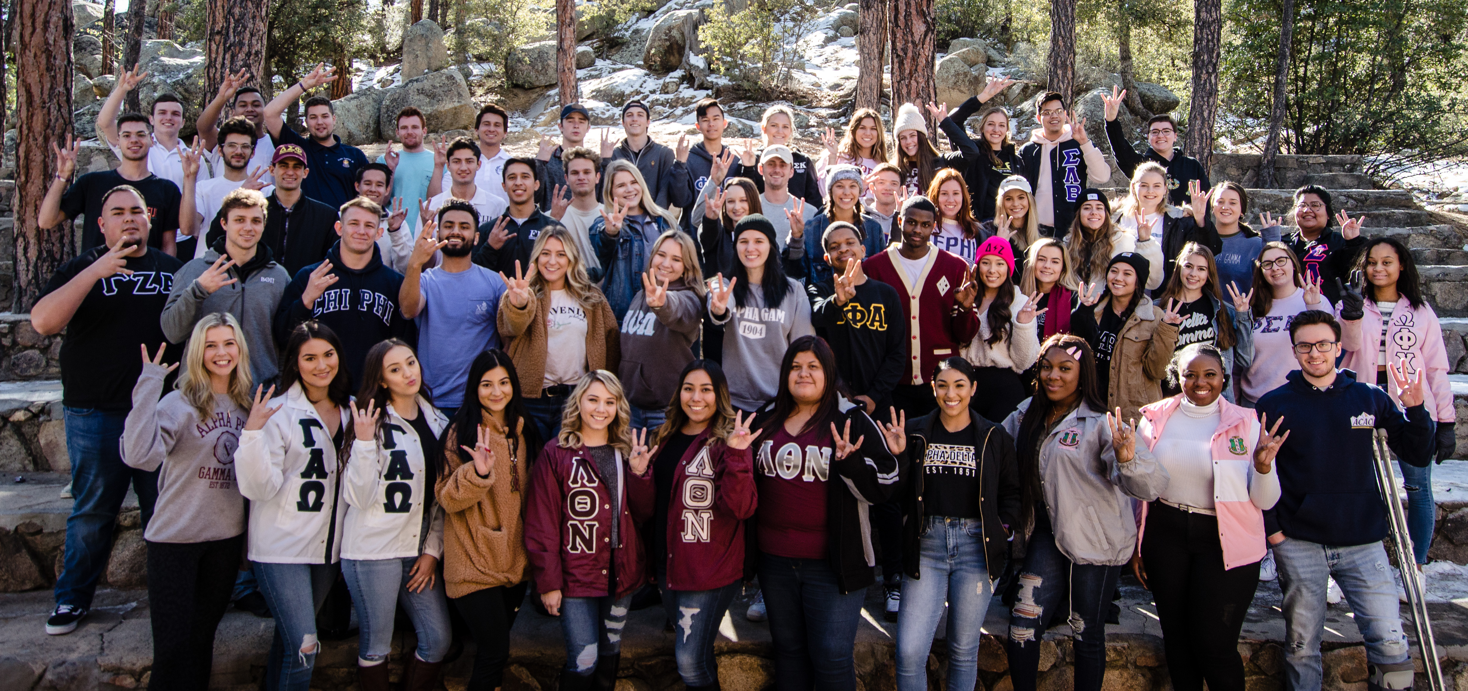 ASU sorority and fraternity leaders at the 2020 PEER retreat