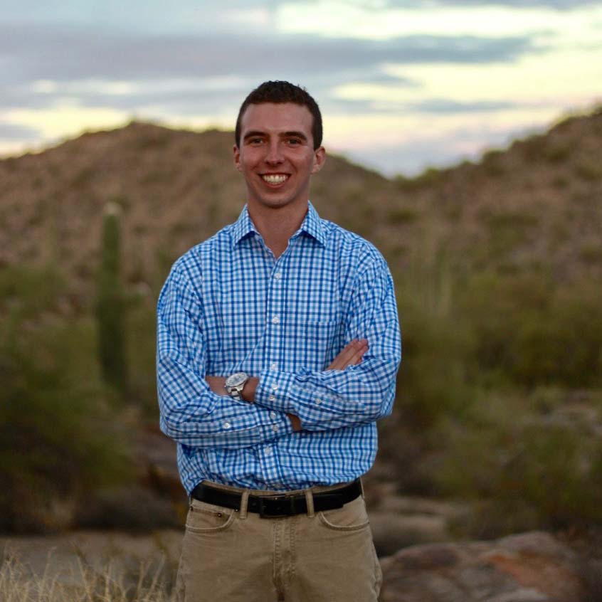 Daniel Pasco poses in the Arizona desert