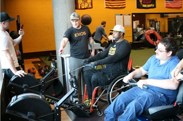 James Bockas works with adaptive athletes